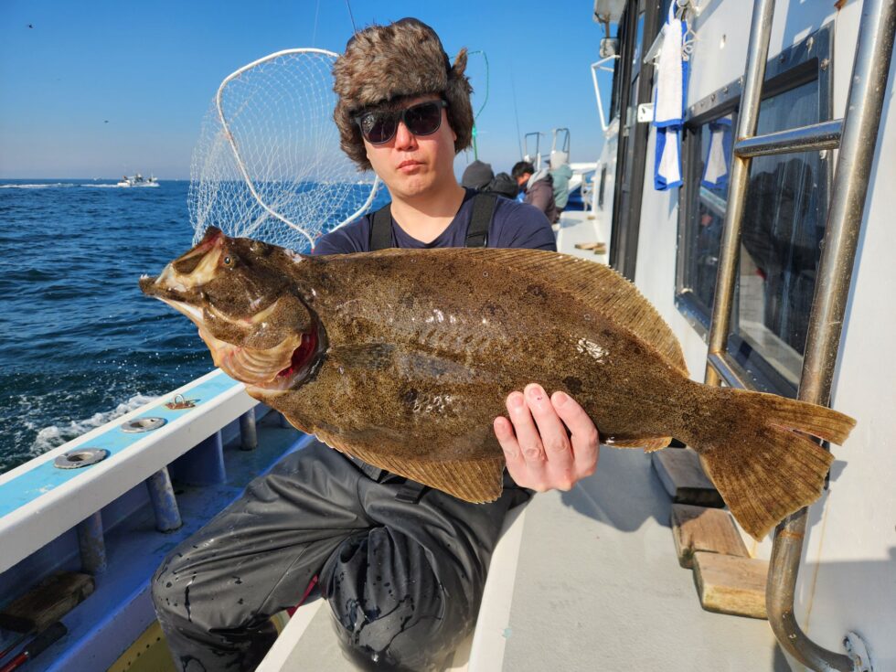 泳がせ船!肉厚ヒラメ!