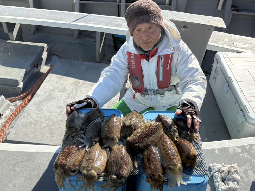 コウイカ爆発！14杯お見事です！