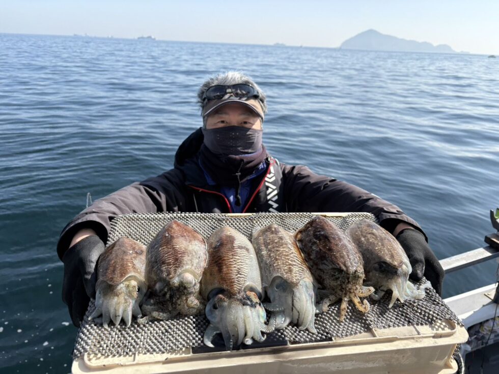 肉厚絶品コウイカ釣りへ。