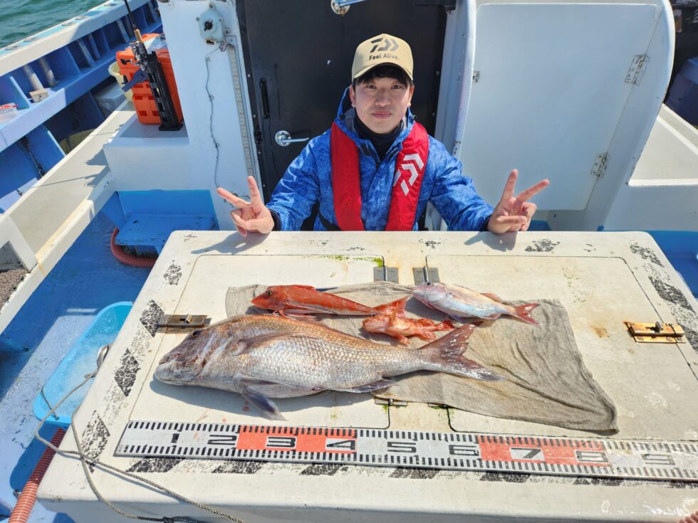 伊勢湾一つテンヤ真鯛が大人気！