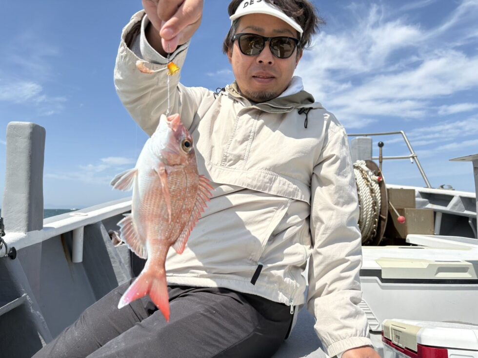 一つテンヤ真鯛釣り出船！