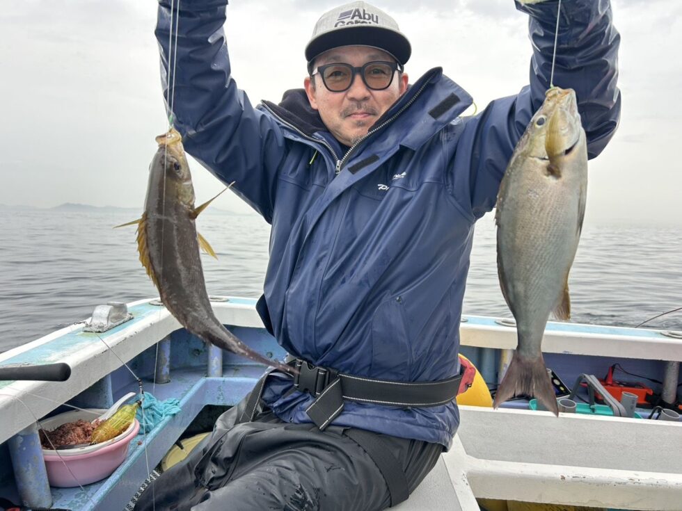 極少人数での出船でした。明日(金)人数集まれば出船ですよ
