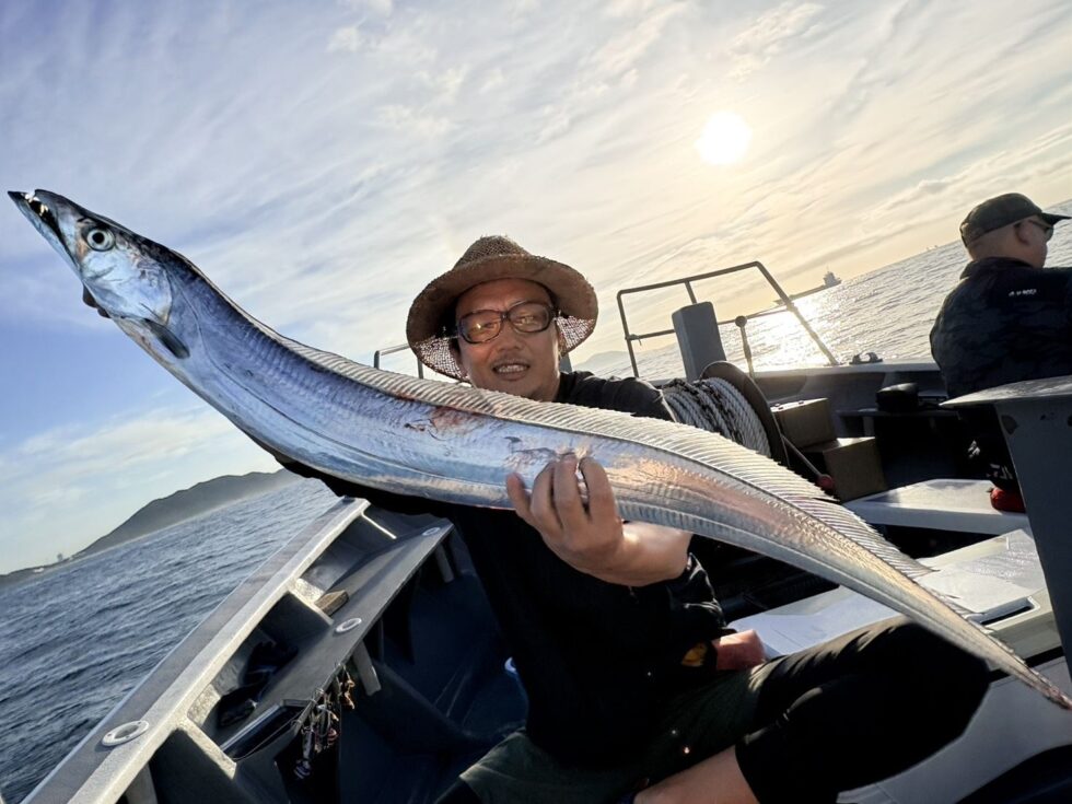 今日も伊良湖沖大型タチウオ絶好調ー!