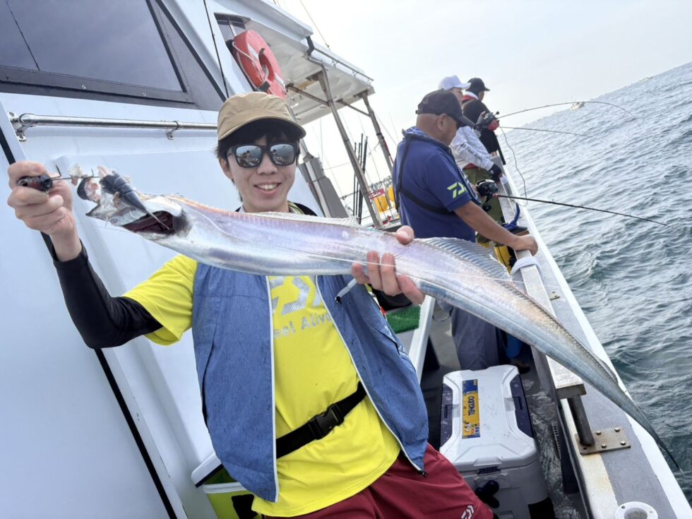 伊良湖沖大型タチウオ絶好調！