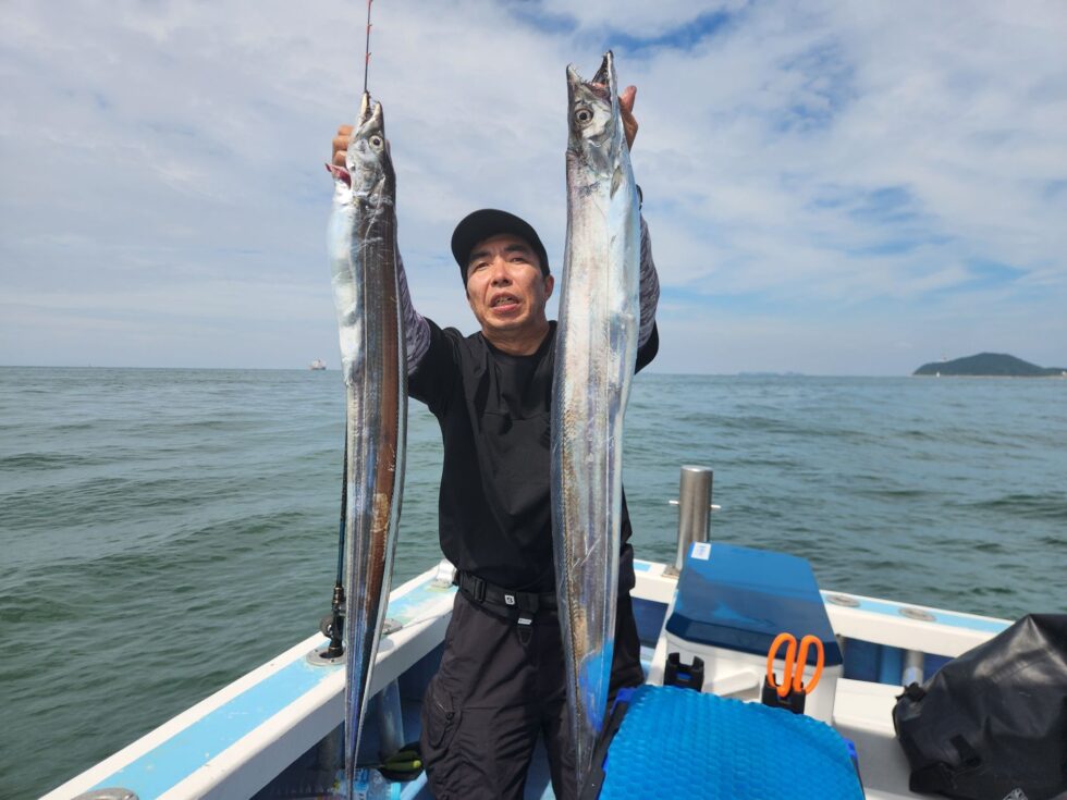 伊良湖水道タチウオ好調ー！